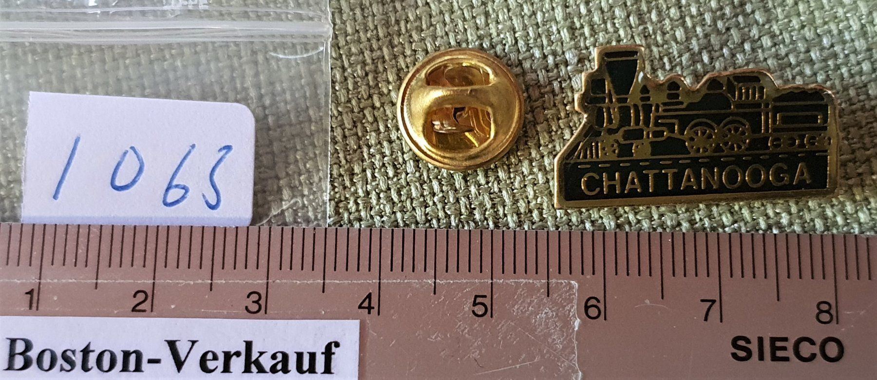 Placchette & Badge: I063 - Pin Dampflokomotive Chattanooga – Usato da Reinach BL venduto da Boston-Verkauf 1