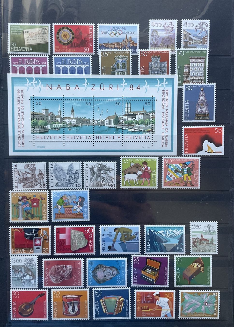 Tutti i francobolli: Schweizer Briefmarken: Frankaturware der Jahre 1981 bis 1989 – Nuovo (secondo la descrizione) da Luzern venduto da 19primeln 2