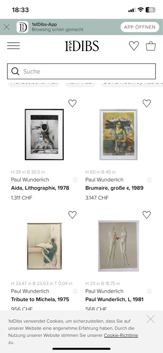 Grafica & Litografie: Lithographie signée Paul Wunderlich Aida 1978 – Nuovo (secondo la descrizione) da Courgenay venduto da Bruynzeel 5
