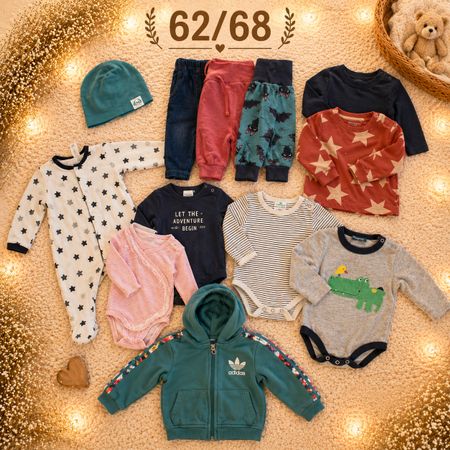 Babykleidung Set Grösse 62/68 rot