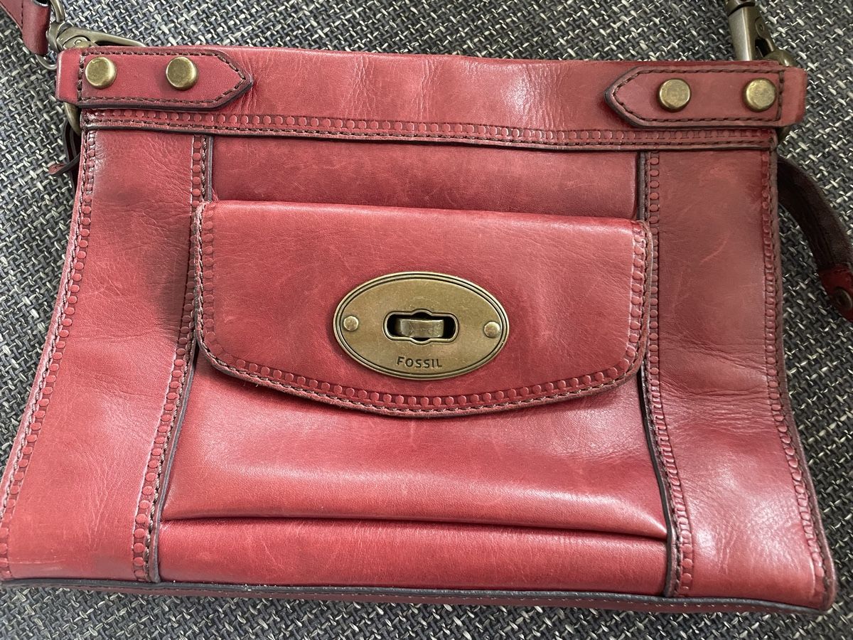 Fossil Borse da donna: FOSSIL Tasche Echt Leder Weinrot – Nuovo (secondo la descrizione) da Winterthur venduto da Sauter3000 1