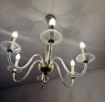 Deckenlampe Kronleuchter 5 Flammen Murano Glas