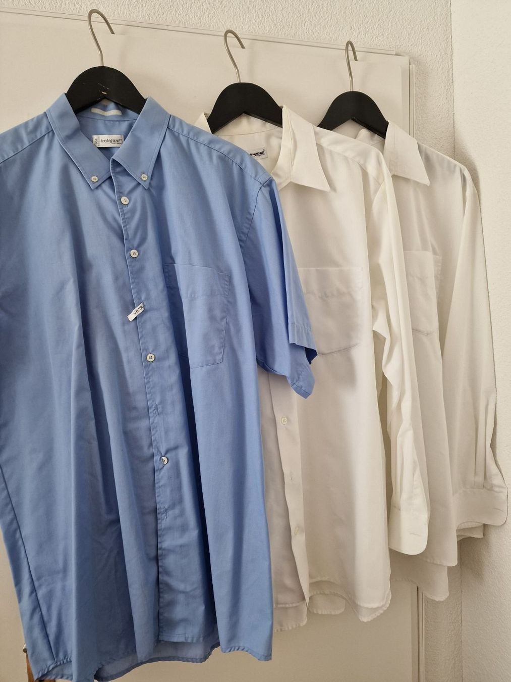 Walbusch Camicie: 3x Walbusch Hemden - Weiss & Hellblau – Usato da Köniz venduto da ps5_77vk
