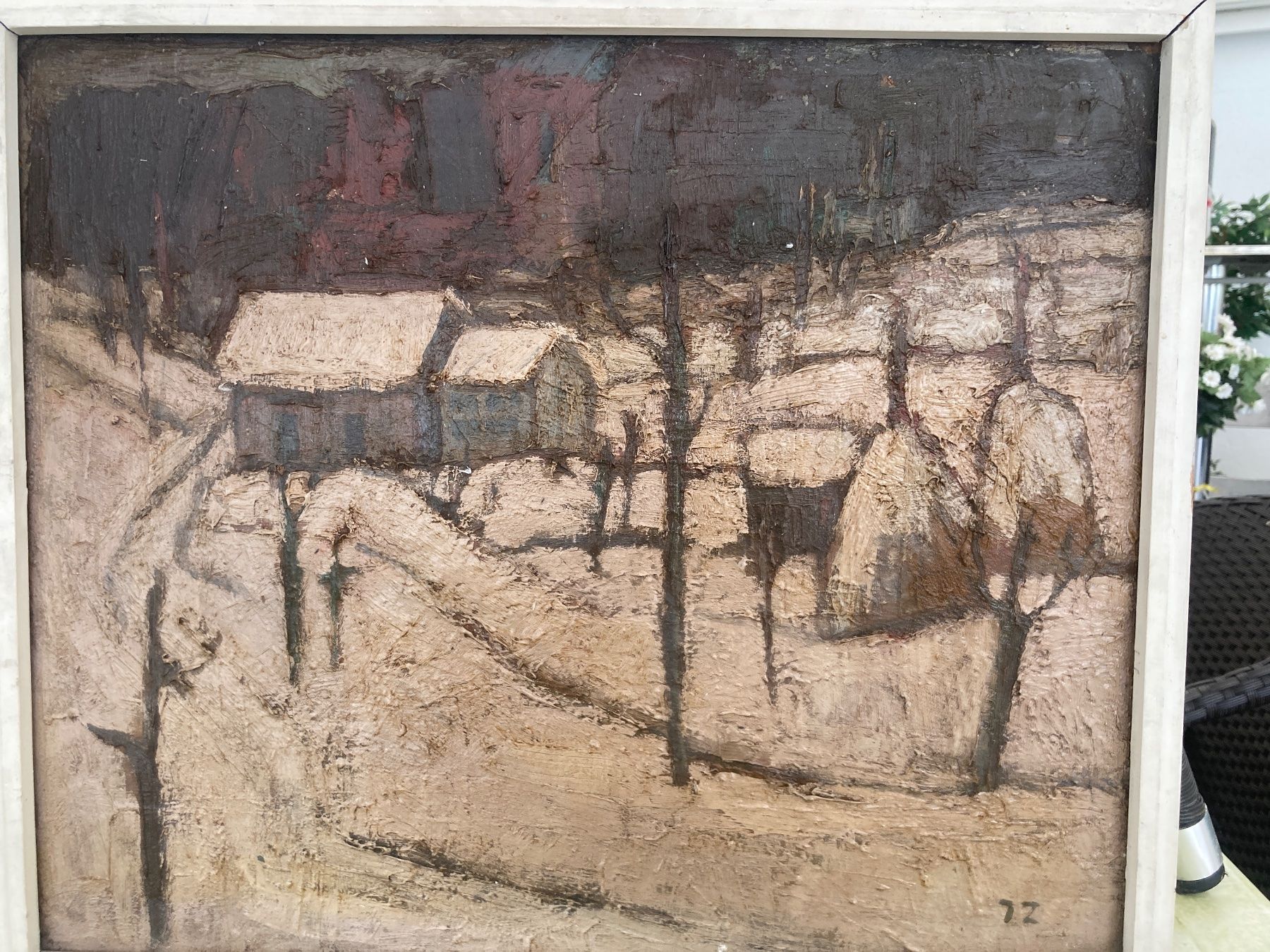 Dipinti: Landschaft mit Häusern - Josef Zimmermann 1963 – Usato da Rothrist venduto da Teddy9915