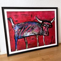 Kuh Cow Neo Expressionismus Kunst Acryl Bild Stefan Bammert