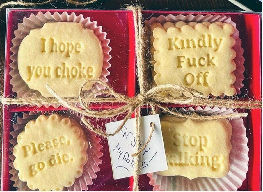 Teglie da forno: Fieser Spruch Guetzliausstecher Ausstechform mit Stempel – Nuovo e nell'imballaggio originale da Berg am Irchel venduto da Zweiti_Chance 2