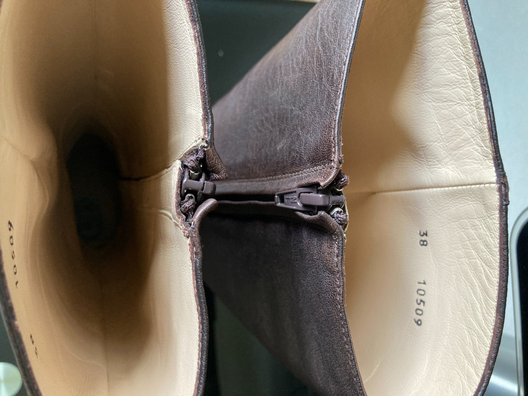 Emma Hope Damenschuhe: Bottes élégantes en cuir Emma Hope T.38 – Gebraucht aus Genève von sunsustains 9