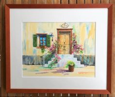 Aquarell Bild "Zuhause", Original