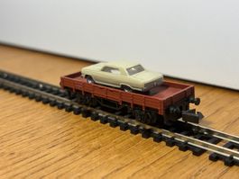 L1613: Flachwagen mit Fahrzeug (Spur N)
