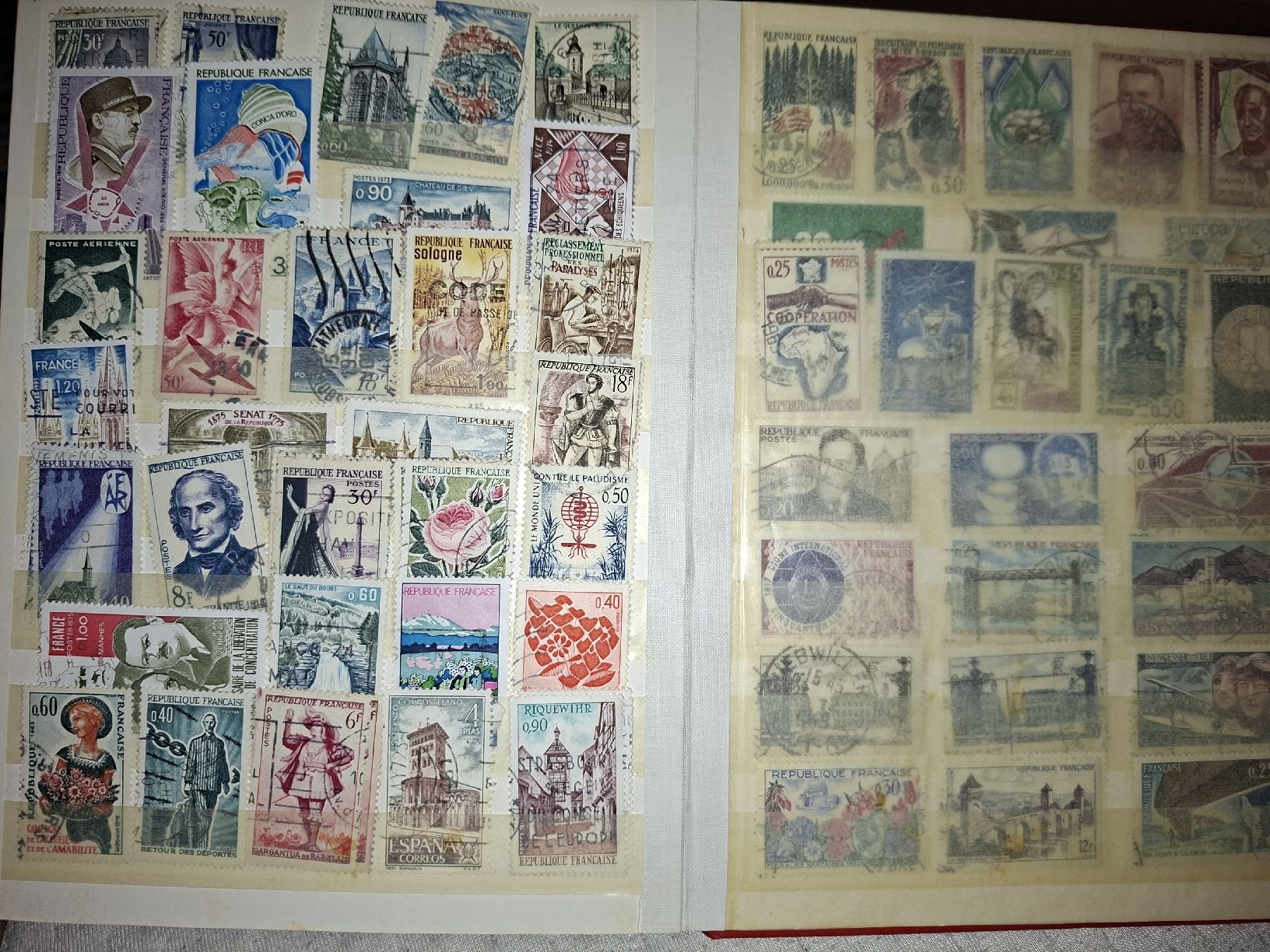 Alle Briefmarken: Sammlunh Frankreich  – Gebraucht aus Balgach von SIMEON27 3
