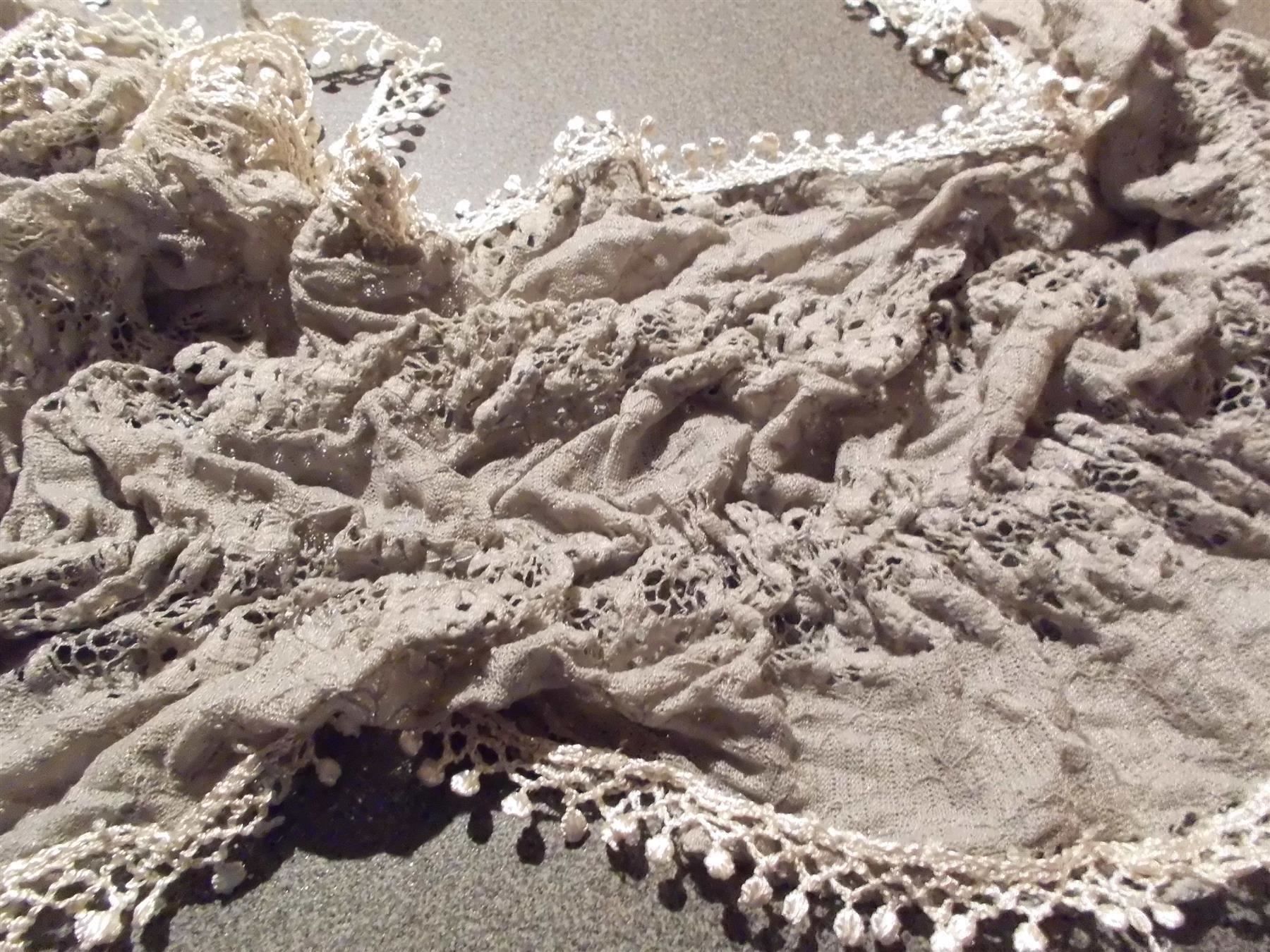 Foulard & Sciarpe: Schal grau/silbrig, Spitzen – Usato da Zürich venduto da abraxas1291 1