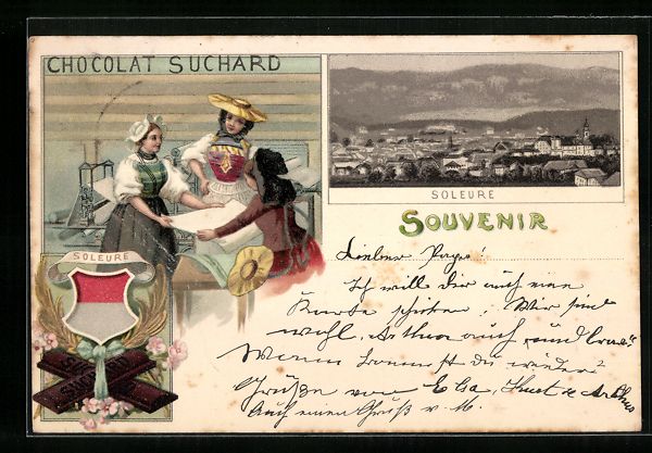 Cartes postales: Litho Soleure, Chocolat Suchard, Ortsans – D'occasion à Berlin par bartko-reher
