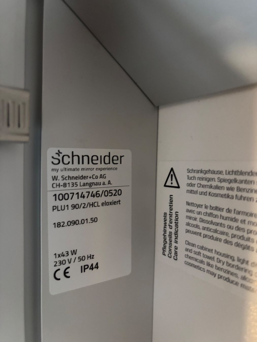 Schneider Armadietti a specchio: Schneider Spiegelschrank 90cm, – Usato da Plasselb venduto da Mike760 9