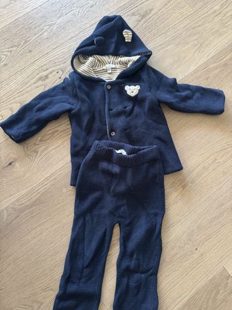 Steiff Baby-Set Gr. 80, Strick, Marine, Top Zustand!