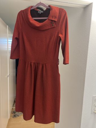 50‘s - Kleid, Grösse 44, terracotta-farben, Herbst Look!