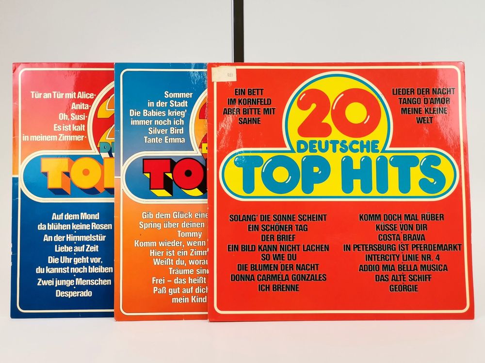 Geburtstagskarte Zum 70. In Schallplatten-Design, Handbemalt, 14 Cm, Aus Recyceltem Karton