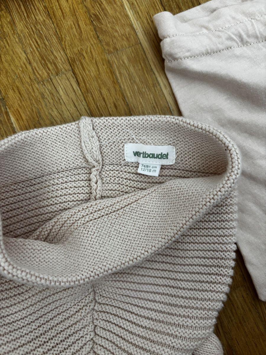 Vertbaudet Lotti & Set di vestiti: Ensemble Bébé Tricoté - Bonnet Ours, Chaussons & Mitaines – Nuovo (secondo la descrizione) da La Chaux-de-Fonds venduto da Elora237 4