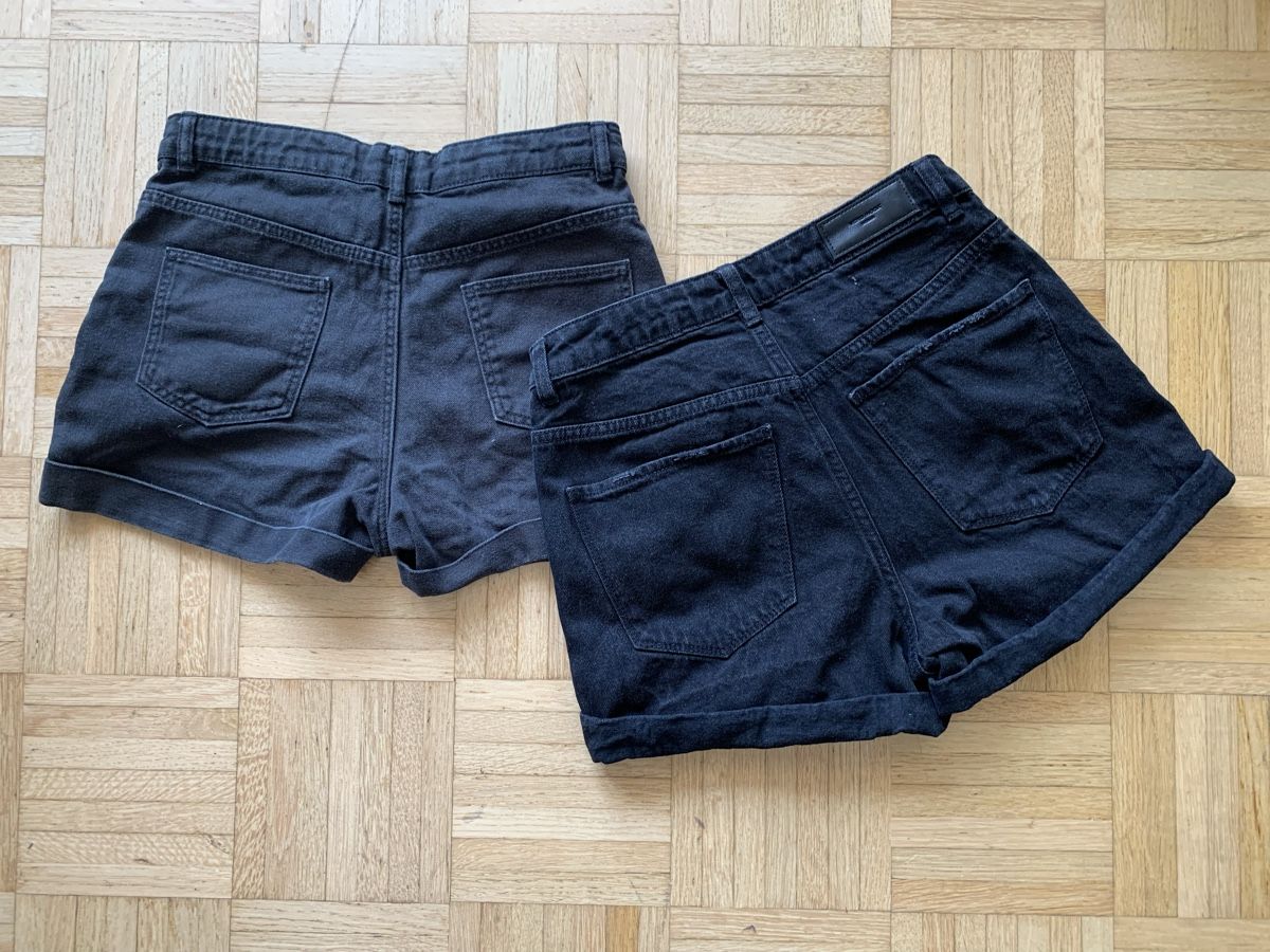 Vero Moda Jeans: schwarze Jeans Shorts kurz – Usato da Jona venduto da Siestaaa 1