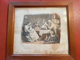 Altkolorierte Kreidelitho 1830 / Litho Godefroy Engelmann