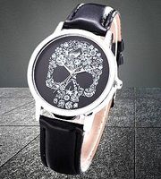 ☠️🖤 Damen-Armbanduhr mit Totenkopf-Motiv 🖤☠️