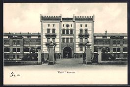 AK Thun, Kaserne mit Tor und Vorplatz