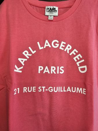 Neu Karl Lagerfeld Kids T-Shirt Gr. 114 Rosa