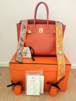 Hermes Birkin 35 Togo, orange