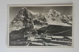 Kleine Scheidegg mit Eiger und Mönch 1936