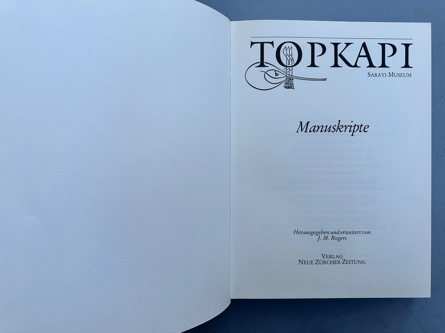 Libri: Topkapi: Manuskripte. – Usato da Zürich venduto da allp 3