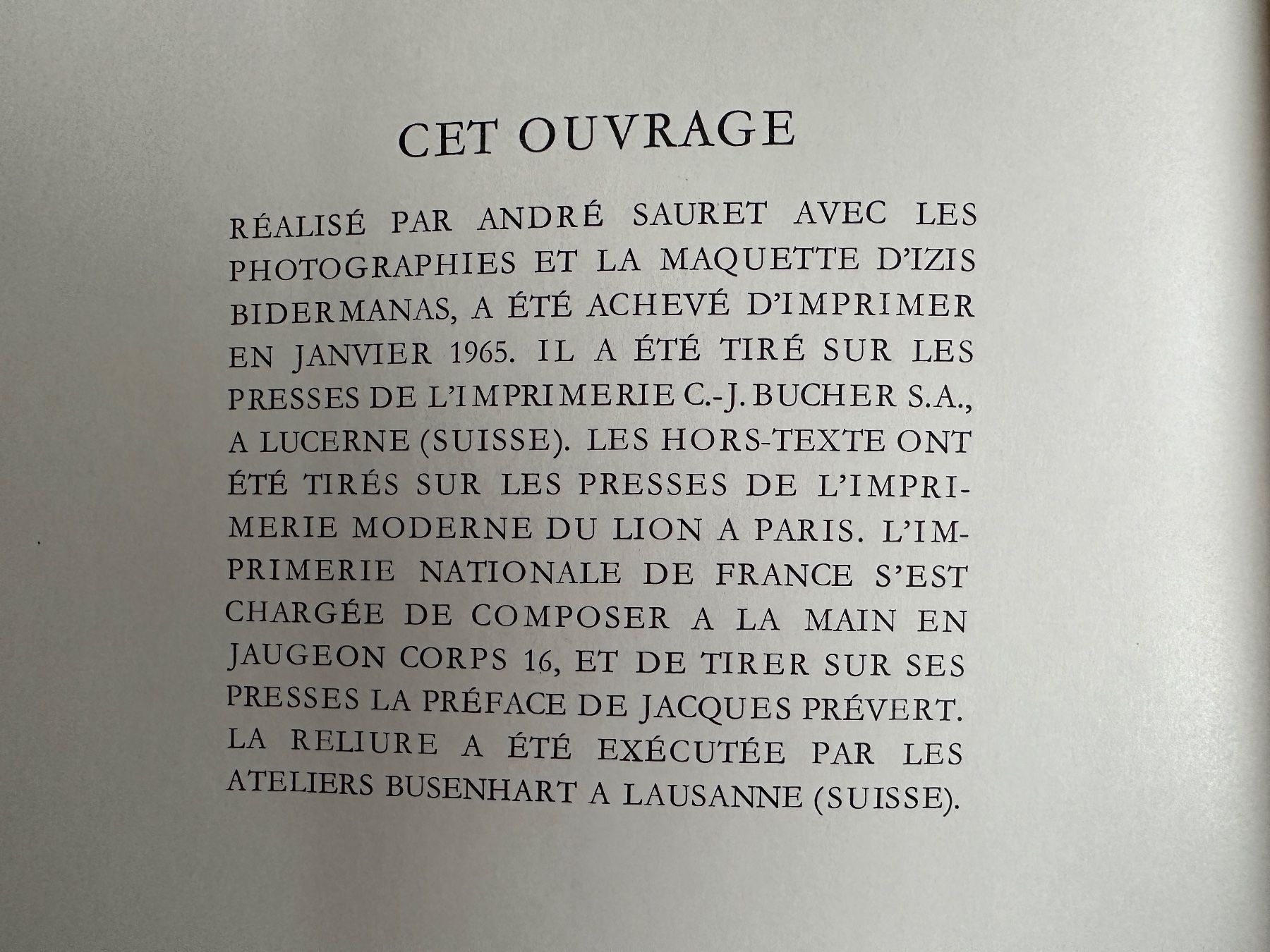 Libri: Jacques Prévert/Marc Chagall:  Le Cirque D`Izis 1965 – Usato da Zürich venduto da allp 9