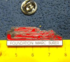 MARC SURER FDOUNDATION FORMEL 1 PIN GEPRÄGT VINTAGE