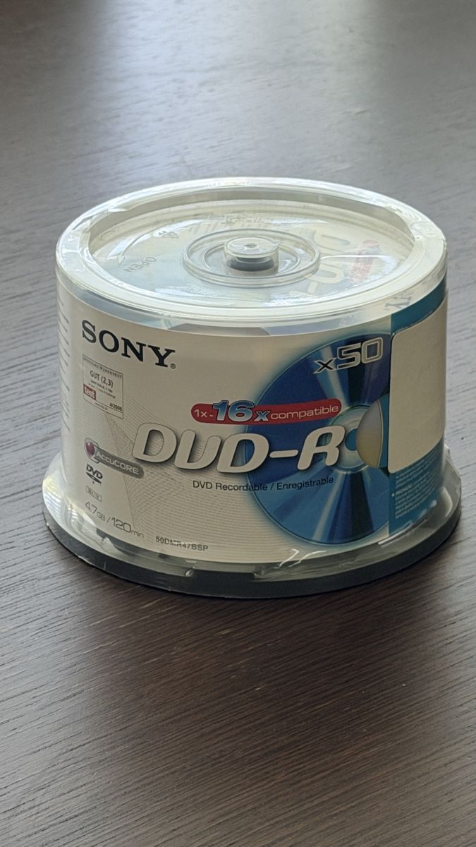 Tutti i DVDs: 50x DVD-R 16x - ungeöffnet – Nuovo e nell'imballaggio originale da Horgen venduto da roligraf
