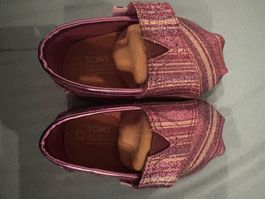 TOMS Classics Purple Glitter Stripe Gr. 19 (Tiny 3)