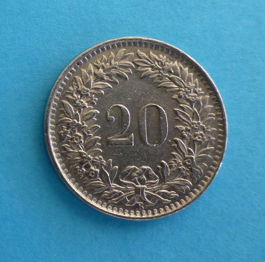 Tutti le monete: 20 Rappen 1964 – Usato da Niederglatt ZH venduto da Viktor1949 1