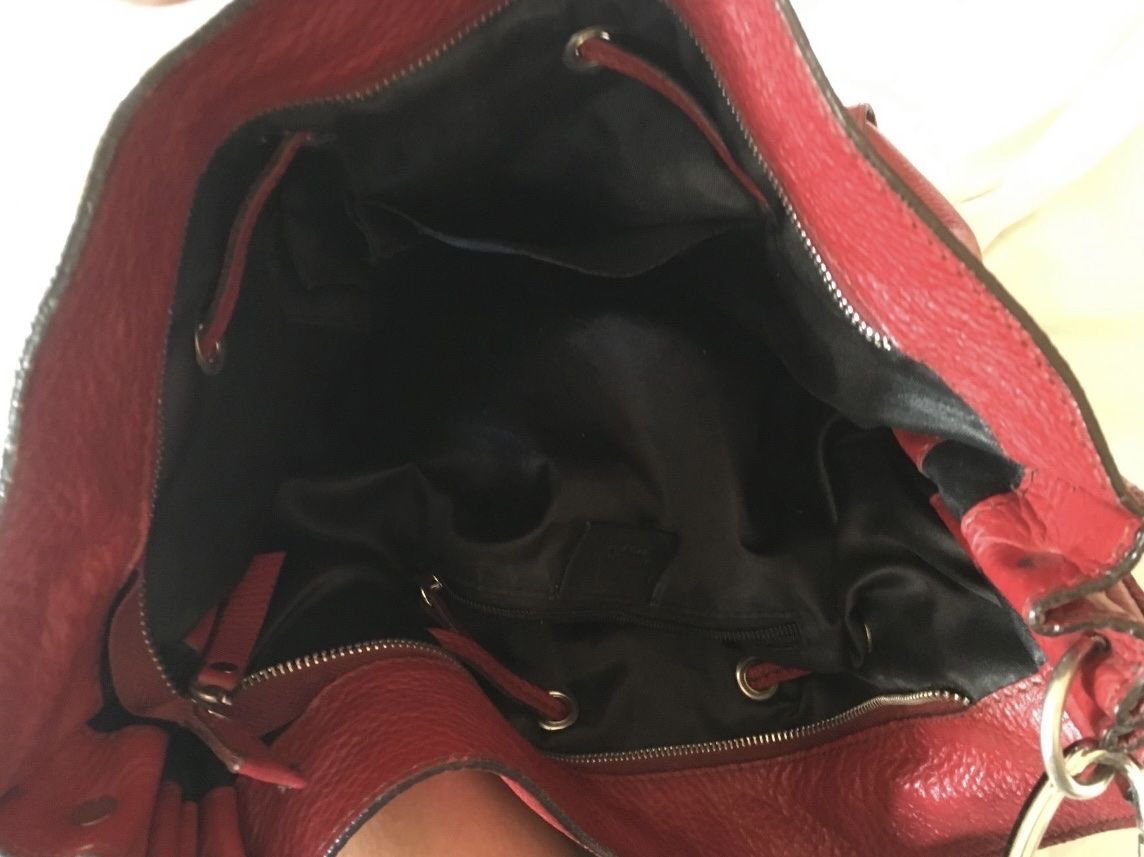 Borse: Rote Tasche Shoulderbag Echtleder Italien – Usato da Luzern venduto da jasminlmusic 3