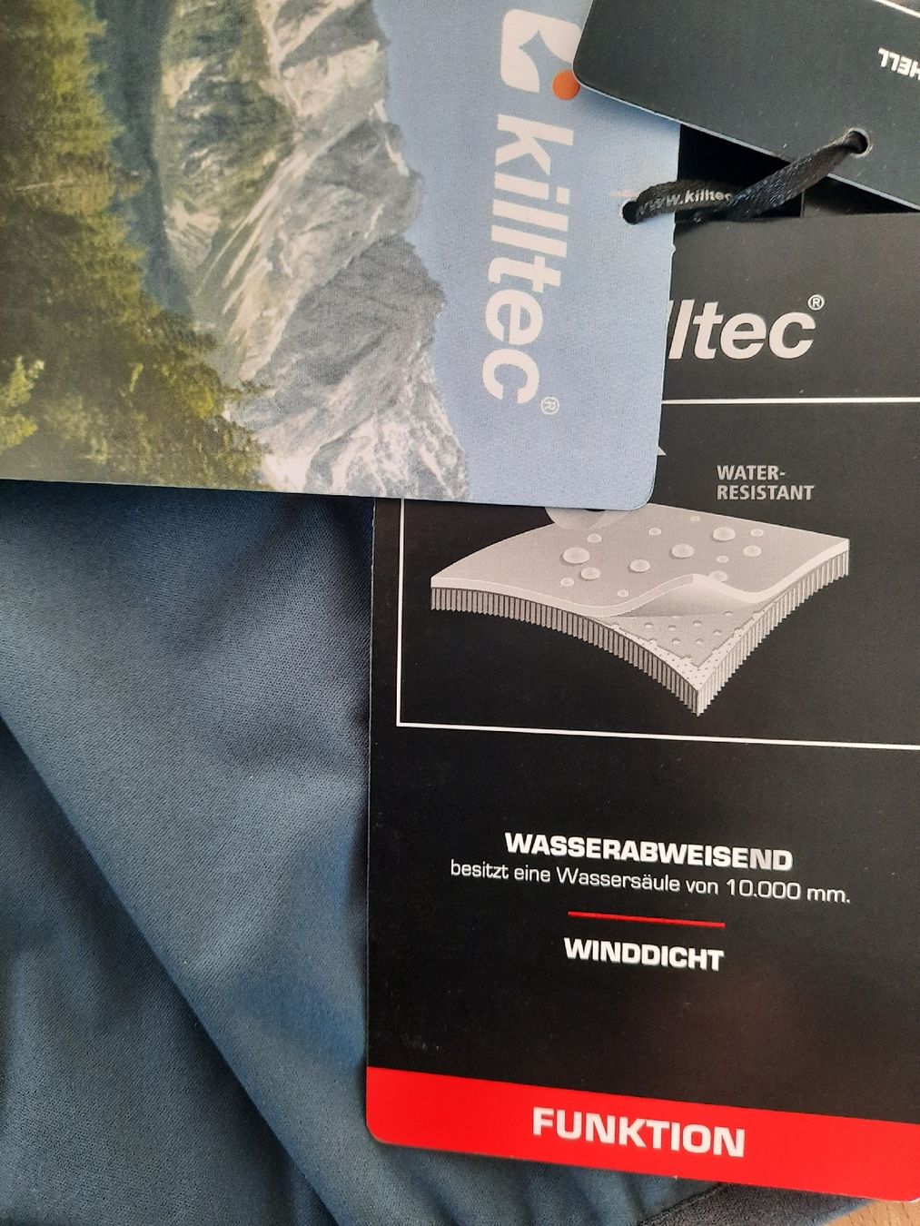 Killtec Giacche: leichte Killtec Regenjacke mit Softshell blau Grösse 164 neu – Nuovo (secondo la descrizione) da Jonschwil venduto da sonja8472 4