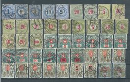 Portomarken ab 1878 gestempelt
