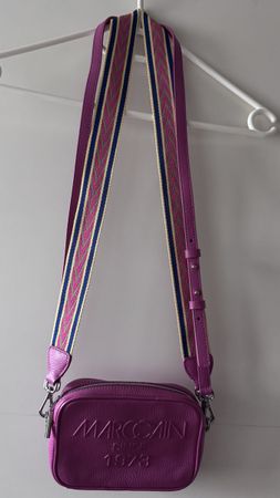 Marc Cain Tasche, Pink, Umhängetasche mit Band, neuwertig