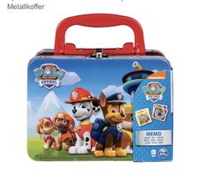 Paw Patrol Memory Spiel Metallkoffer neuwertig