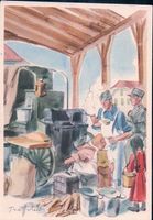 Armée Suisse 1939 aux frontières Cuisine militaire (Kp 18)