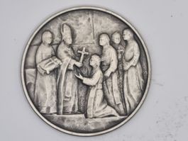 Grosse silber Medaille 1887 Scalabriniani