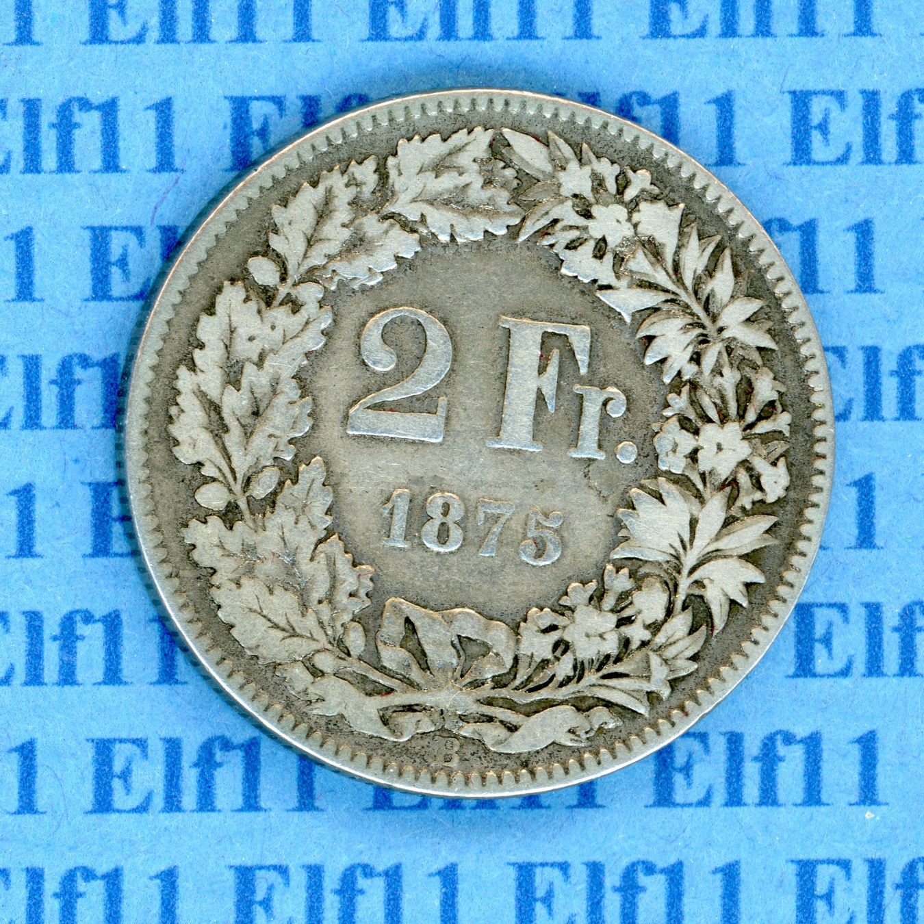 Tutti le monete: CHF___2.00 1875 -ss 2 Franken – Usato da Widnau venduto da Elf11