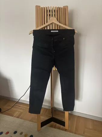 Black silky pants