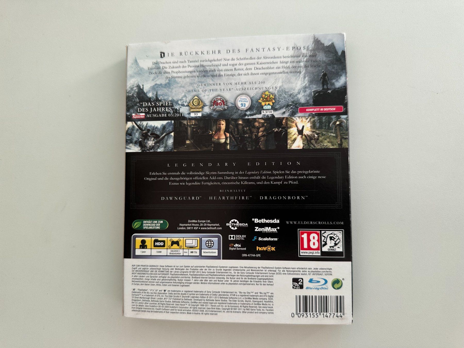 Sony Giochi: The Elder Scrolls V: Skyrim Legend, Sony Playstation 3, PS3 – Usato da Couvet venduto da nay_prh5 2
