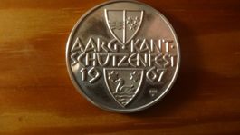 médaille commémorative de tir cantonal d'Argovie 1967,