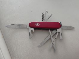 Victorinox Huntsman 91mm Offizier Suisse Messer Rot gebrauch