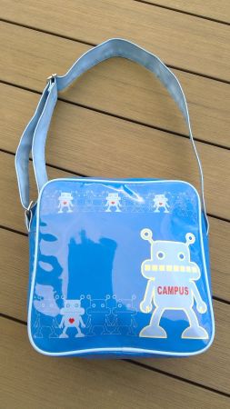 Sac à bandoulière bleu vernis ROBOT