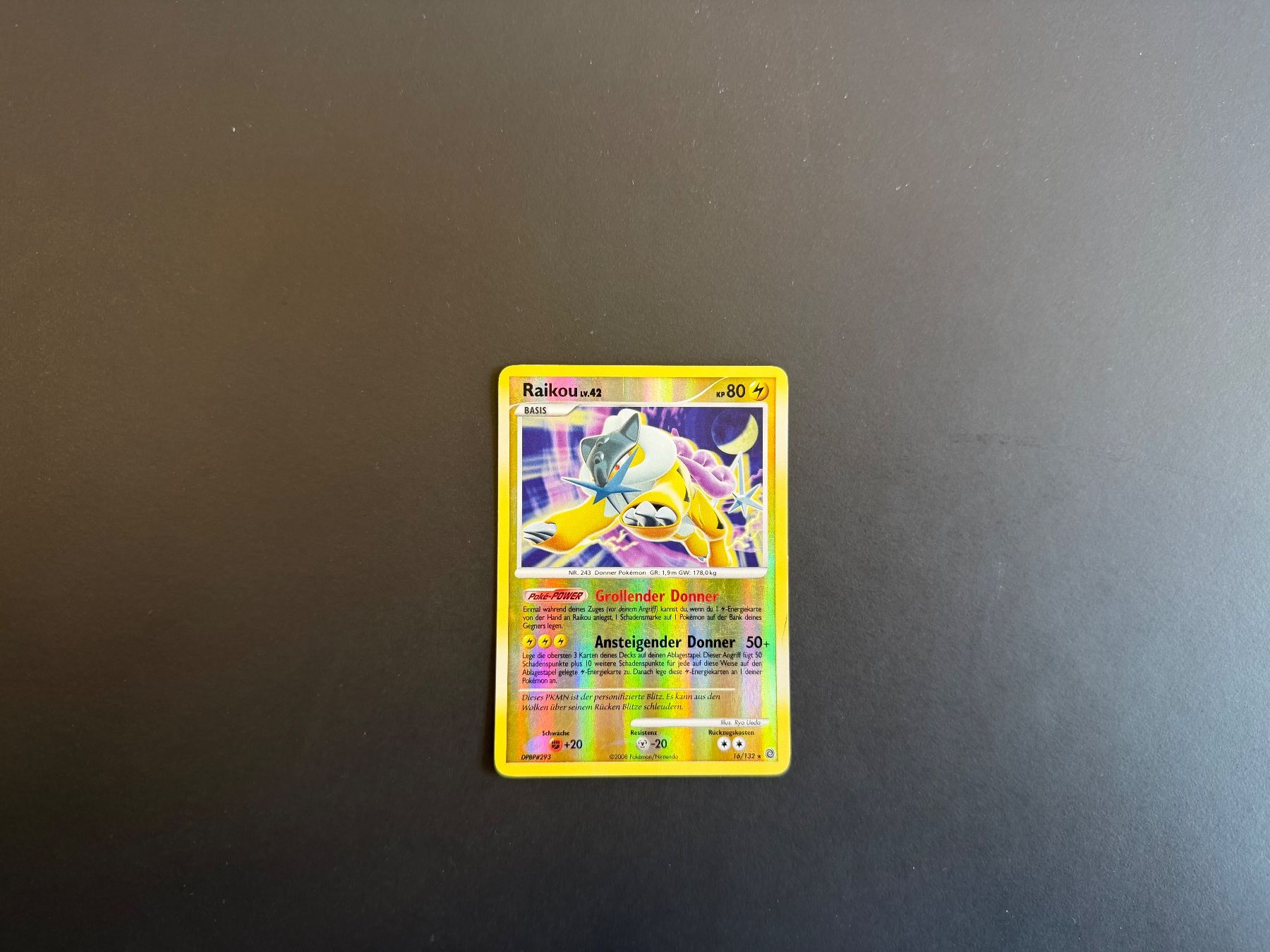 Pokémon Carte collezionabili: Raikou 16/132 - Reverse Holo – Usato da Zürich venduto da mountainwizard00