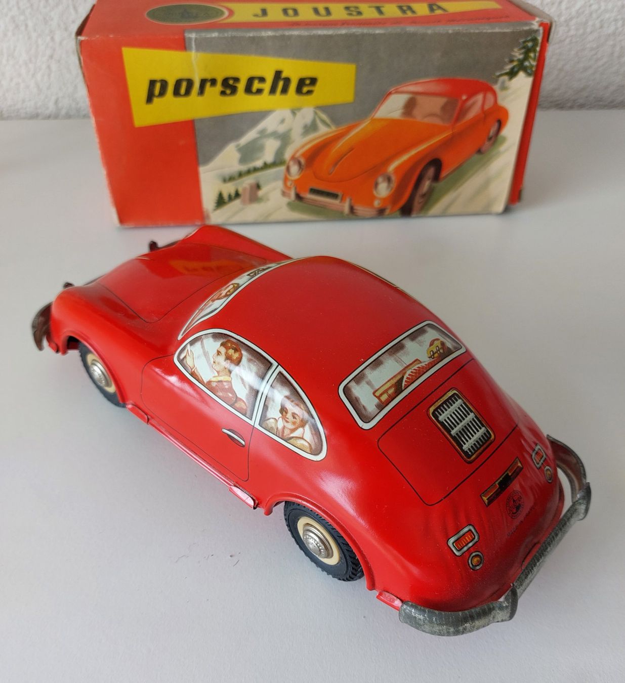 Distler Giocattoli: Joustra Porsche 356 Blechauto mit Box – Usato da Schenkon venduto da TG10 5
