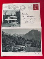 1939 Alpenpost / Brig - Blatten / PTT Landesausstellung
